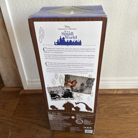 NEW Disney Animators Collection It’s a Small World Kenya 16" Doll Retired Rare - Picture 8 of 10